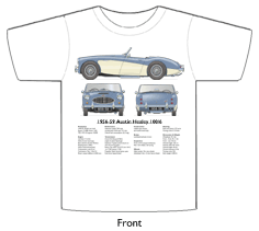 Austin Healey 100/6 1956-59 T-shirt Front